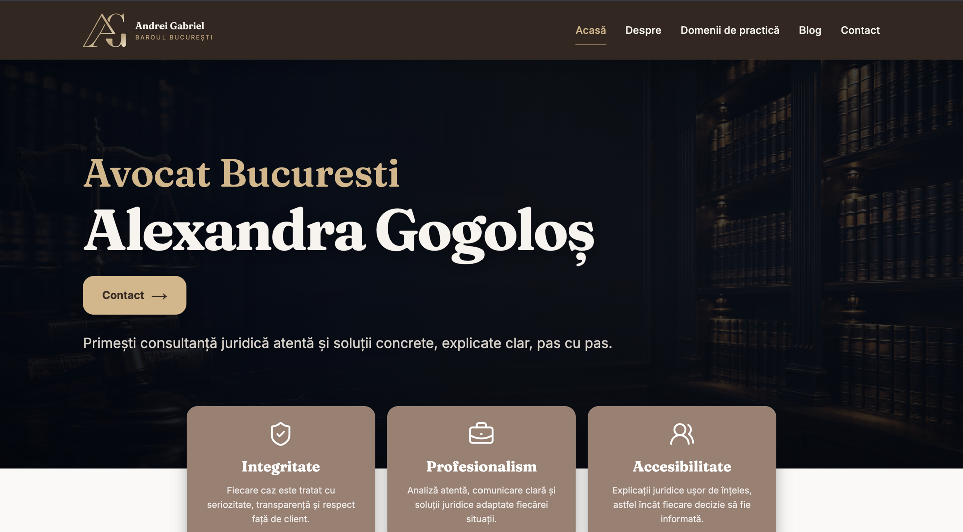 Law Firm Digital Platform public website